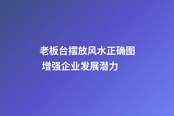 老板台摆放风水正确图 增强企业发展潜力